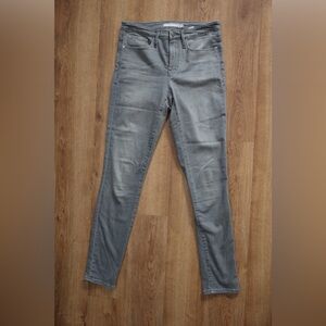 Athleta dark grey size 6 skinny jeans